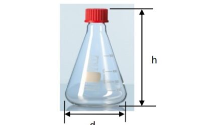 GLASSWARE Erlenmeyer Flask with Screw Cap