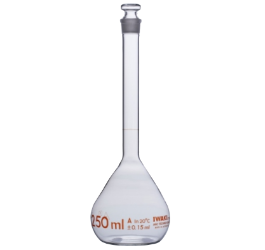 Jual Volumetric Flask With Glass Stopper, Class A.