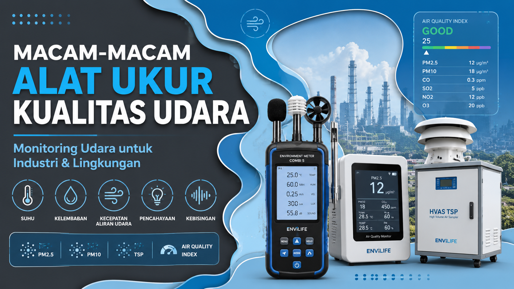 acam-macam-alat-ukur-kualitas-udara-envilife Macam-macam alat ukur kualitas udara untuk monitoring lingkungan industri dan sanitasi