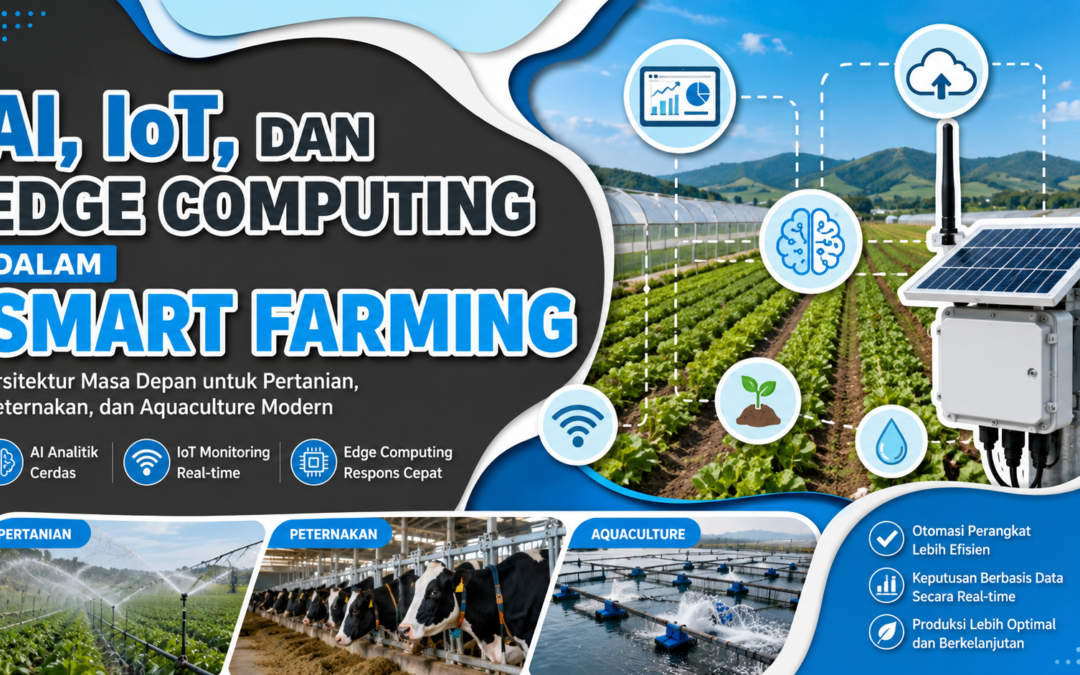 AI, IoT, dan Edge Computing dalam Smart Farming: Arsitektur Masa Depan Pertanian, Peternakan, dan Aquaculture Modern