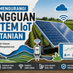Cara mengurangi gangguan sistem IoT pertanian dengan solar panel auto cleaning.
