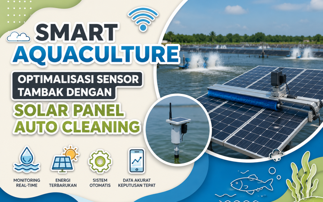 Smart Aquaculture: Optimalisasi Sensor Tambak dengan Solar Panel Auto Cleaning