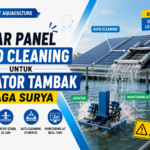 Solar Panel Auto Cleaning untuk aerator tambak tenaga surya dengan monitoring IoT pada tambak udang modern