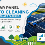 Solar panel auto cleaning system pada instalasi smart farming modern