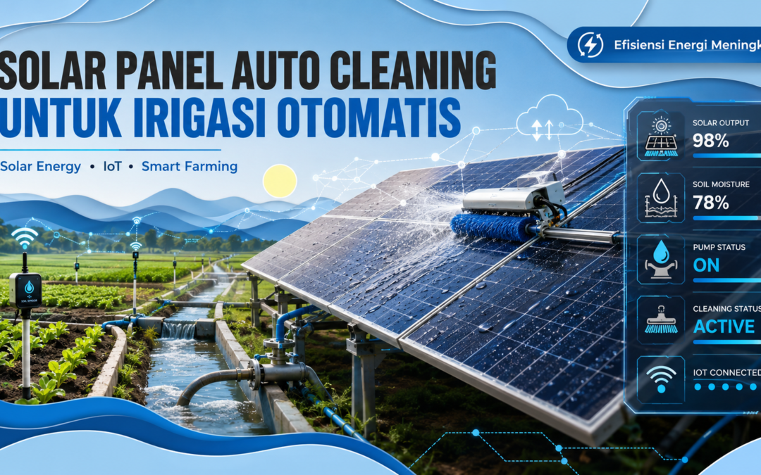 Solar Panel Auto Cleaning untuk Irigasi Otomatis Berbasis IoT