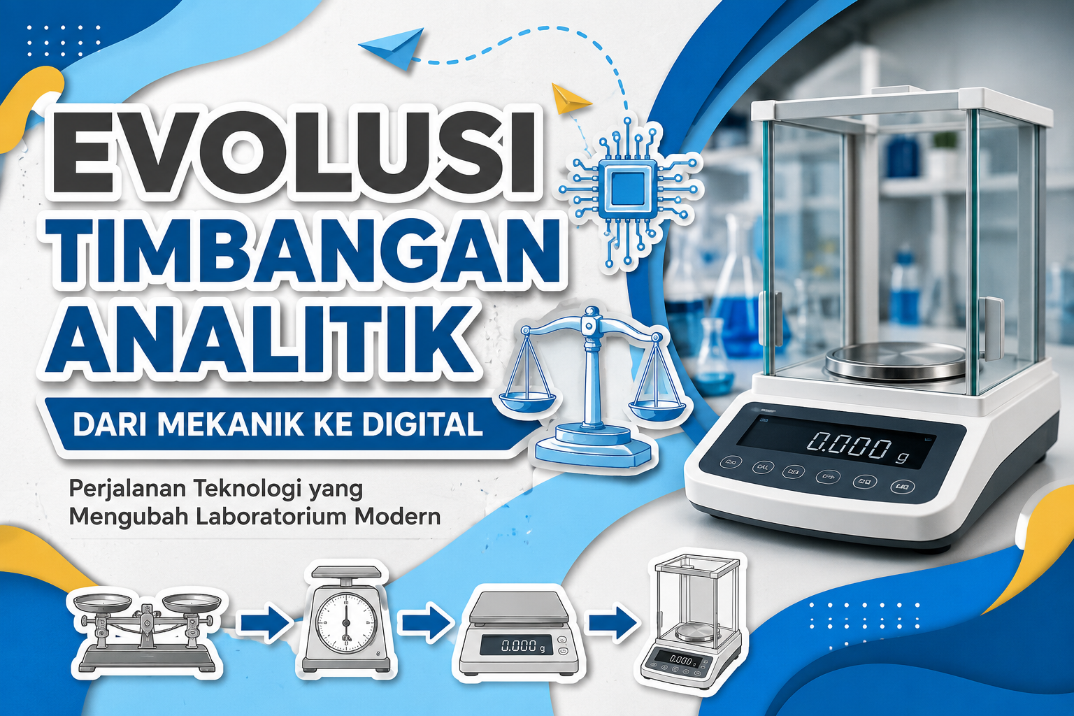 Evolusi timbangan analitik dari mekanik ke digital untuk laboratorium modern