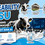Traceability susu berbasis IoT dan AI yang memantau perjalanan susu dari kesehatan sapi, lingkungan kandang, pemerahan, pendinginan, transportasi, hingga pengemasan dalam ekosistem Smart Dairy.